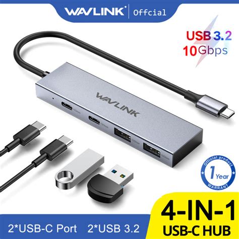 Wavlink In Usb C Hub Port Gbps Superspeed Usb Gen Splitter