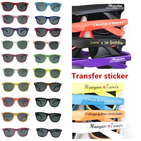 50pairs Lot Personalized T Sunglasses Wedding Favors Custom Sunglasses Mariage Party Favors