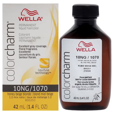 Wella Color Charm Permanent Liquid Haircolor 1070 10ng Honey Beige