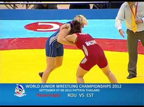 WORLD JUNIOR WRESTLING CHAMPIONSHIPS 2012 ROU VS EST YouTube