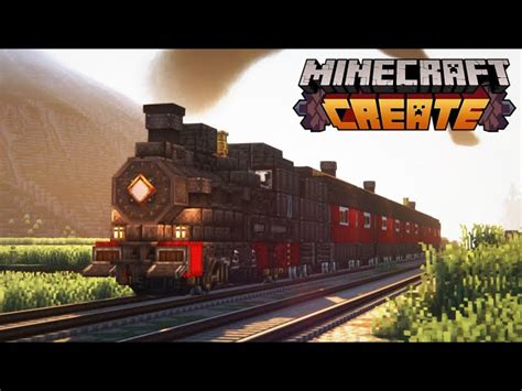 Create Mod Fancy Steam Train Tutorial Minecraft Map