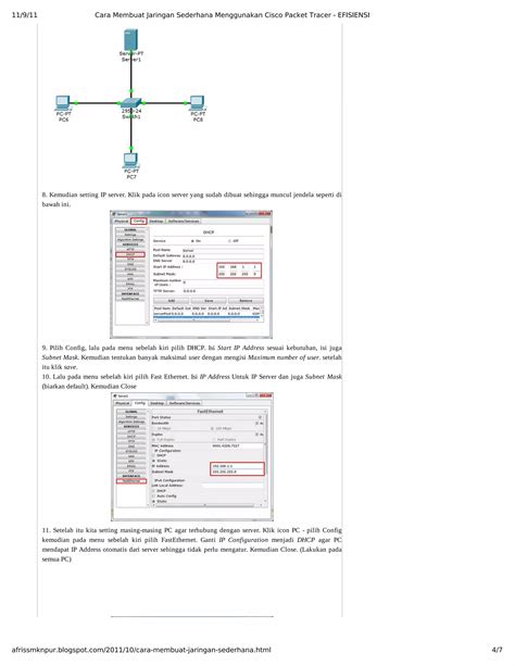 Cara Membuat Jaringan Sederhana Menggunakan Cisco Packet Tracer