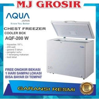 Jual Aqua Aqf W Gc Chest Freezer Box L Lemari Pembeku