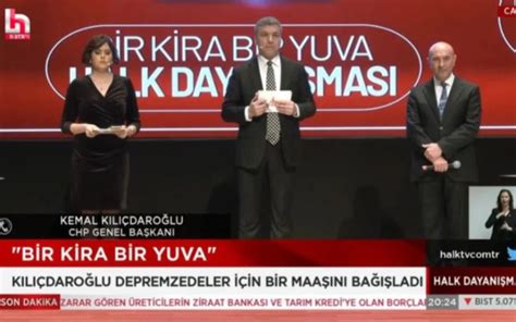 Kılıçdaroğlu Bir Kira Bir Yuva kampanyasına bir maaşını bağışladı