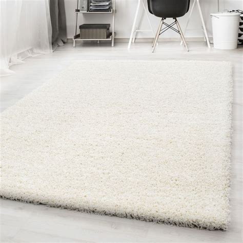 Tapis Salon Uni Shaggy Moelleux Chambre Doux à Poils Longs hauteur