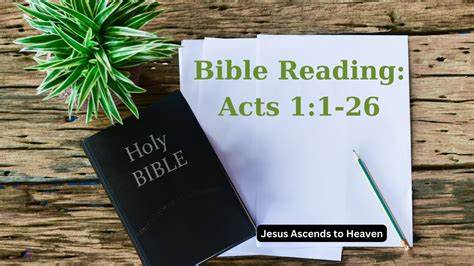 Bible Reading Acts 1 1 26 Youtube