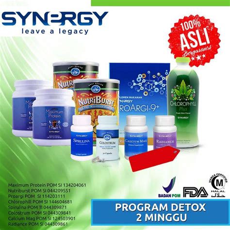 Program Premium Detox Synergy 2 Minggu Bonus Turun 2 4 Kg Synergy