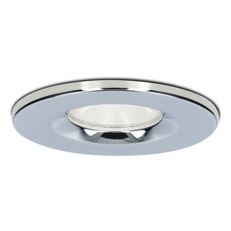 Set Of 6 Dimmable LED Downlight Chrome Venezia 6 Watt 2700K IP65