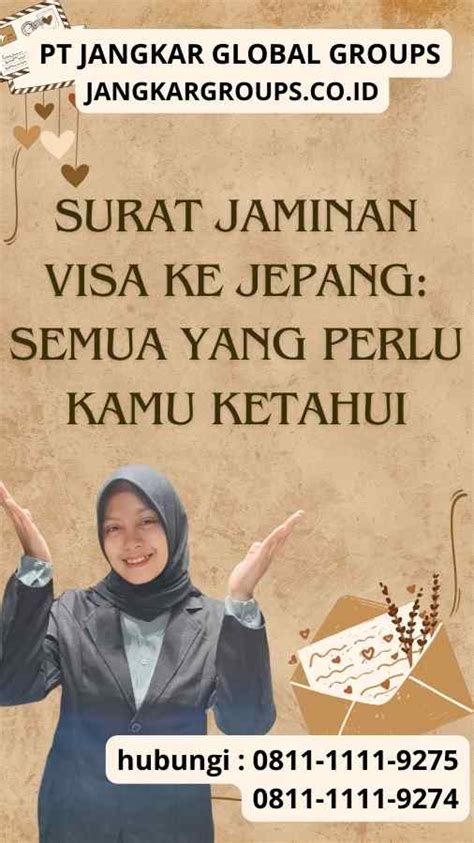 Surat Jaminan Visa Ke Jepang Semua Yang Perlu Kamu Ketahui Jangkar