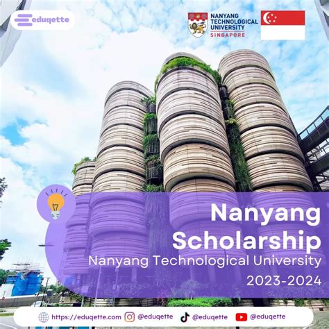 Nanyang Technological University Singapore Ntu Nanyang Scholarship