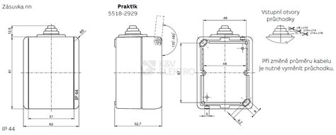 ABB Praktik zásuvka IP44 šedá 5518 2929 S s víčkem K V ELEKTRO a s