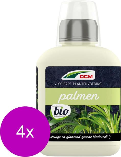 Dcm Meststof Vloeibaar Palmen Siertuinmeststoffen 4 X 400 Ml Bio