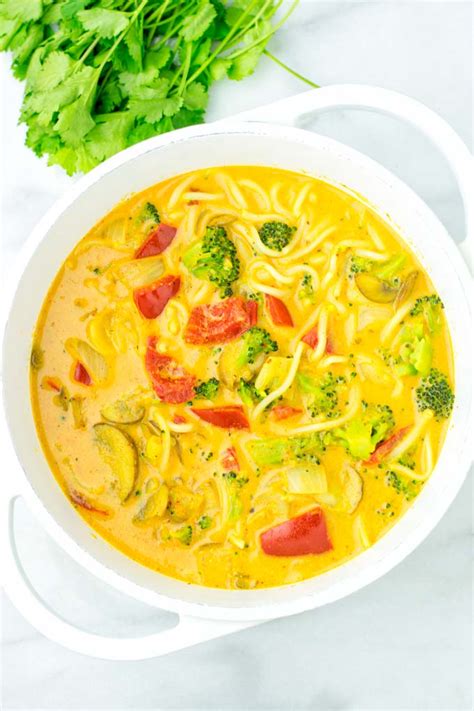 Coconut Curry Noodle Soup Contentedness Cooking