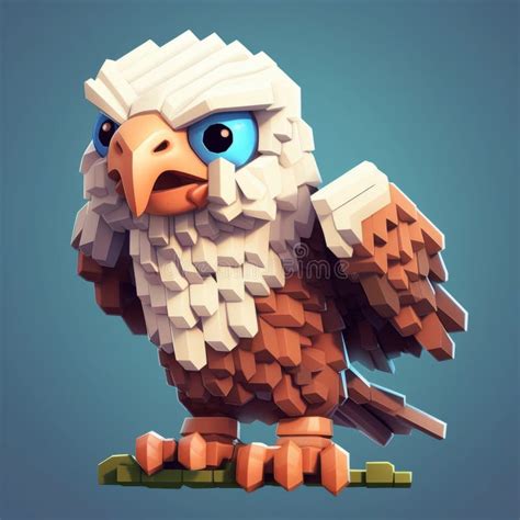 Minecraft Pixel Art Eagle