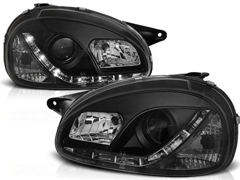 OPEL CORSA B 02 93 10 00 DAYLIGHT BLACK In Headlights Buy Best Tuning