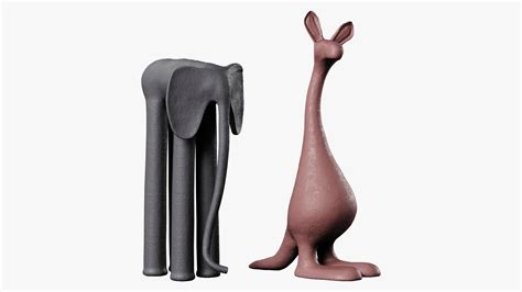 Animals-Sculpture in Clay model - TurboSquid 2051545