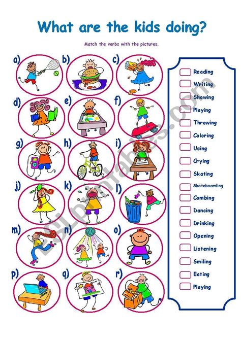 PRESENT CONTINUOUS INTERROGATIVE FORM ESL Worksheet By LA LUNA