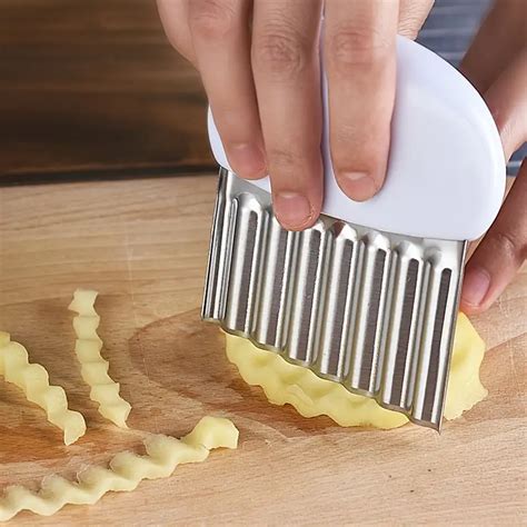 1 Piece Stainless Steel Potato Cutter Potato Cutter Wave Knife Spike