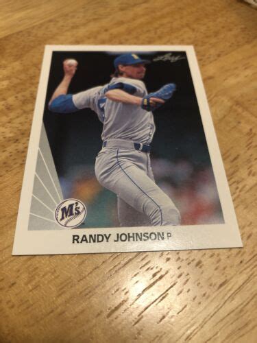 Leaf Randy Johnson Ebay