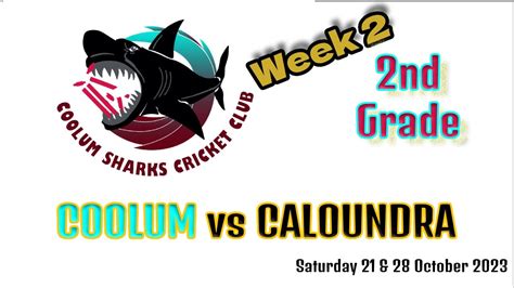 Live Cricket Coolum Vs Caloundra SCCA 2nd Grade Wk 2 YouTube