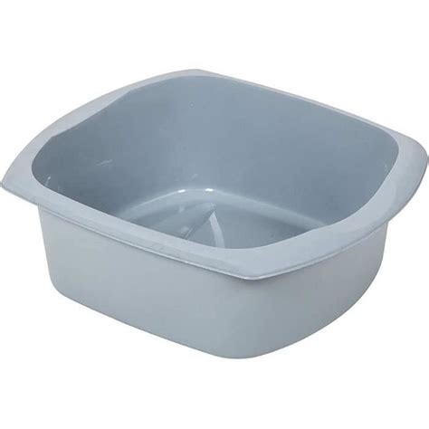 Eco Bassine Rectangulaire En Plastique Recycl Gris Clair