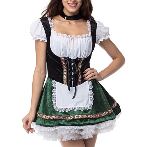 Vestido Feminino Sling Oktoberfest Traje Uniforme Cosplay Submarino