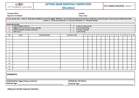 Shackles Inspection Pdf