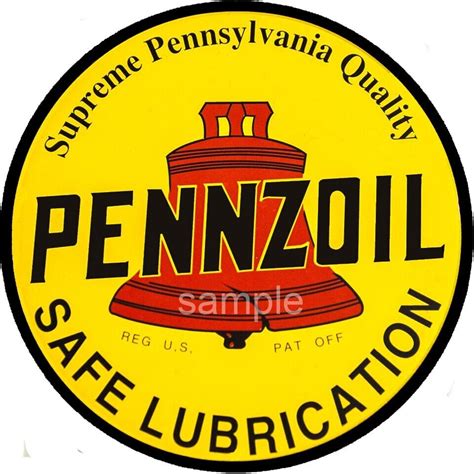 4 Inch Pennzoil Waterslide Decal Sticker Ebay