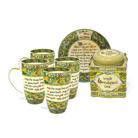 Irish Blessing Tea Serving Set | Shamrockgift.com