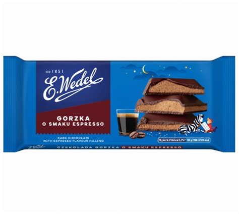 Czekolada Gorzka Z Nadzieniem Espresso G Wedel Food Plus Shop Online