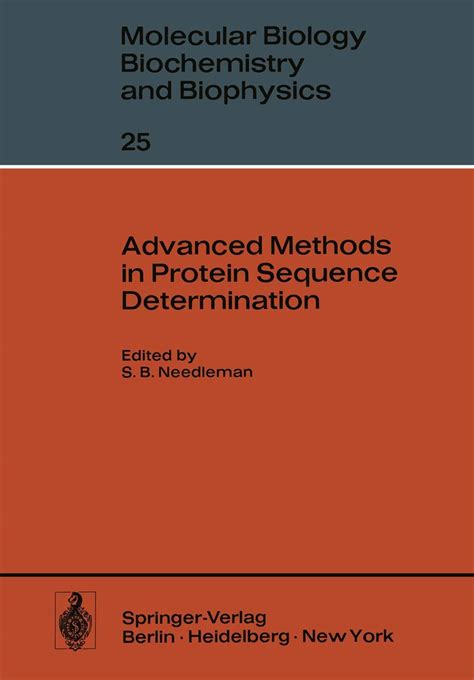 Buy Advanced Methods In Protein Sequence Determination 25 Molecular