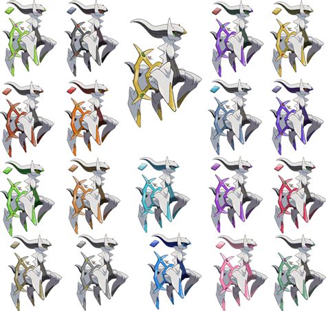 Arceus - All Plates - Fairy Added by Xous54 on DeviantArt