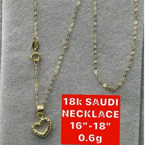 Cod Pawnable K Saudi God Necklace W Pendant Shopee Philippines