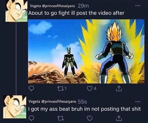 Vegeta About To Go Fight About To Go Fight Ill Post The Video After