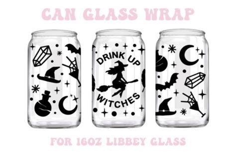 Drink Up Witches Can Glass Svg Halloween Graphic By Sugarstudioart