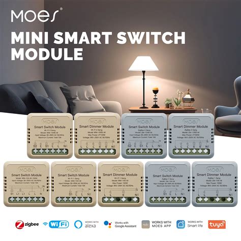 Moes Star S Rie Anel Mini Interruptor Inteligente Tuya Wi Fi Zigbee