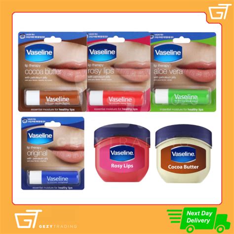 Vaseline Lip Therapy Stick 4 8g Mini 7g Original Cocoa Butter Rosy