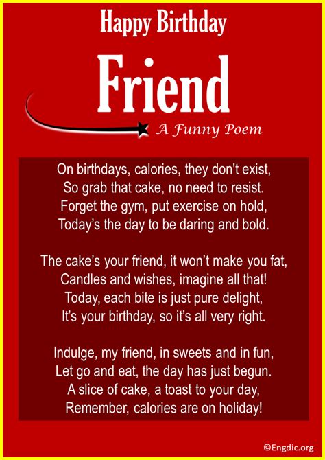 10 Birthday Poems For Best Friend Short And Funny Engdic