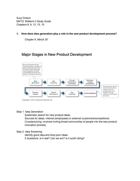 MKTG Midterm 2 Study Guide Suzy Dotson MKTG Midterm 2 Study Guide