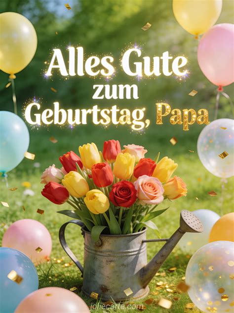 Alles Gute Zum Geburtstag Papa Bilder - Alles Gute zum Geburtstag Papa Bild - Kostenlose Grußkarte 🌷 - JolieCarte
