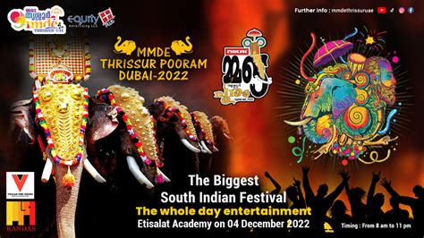 MMDE Thrissur Pooram In Dubai Tickets 2022 Festival Platinumlist Net