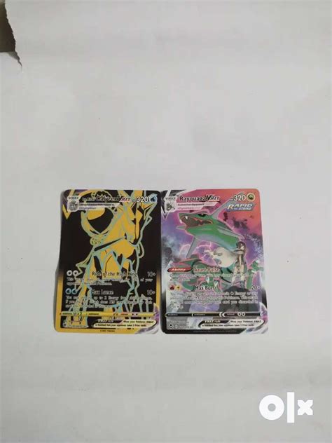 Calyrex Vmax Rayquaza Vmax Pokemon Card Other Hobbies