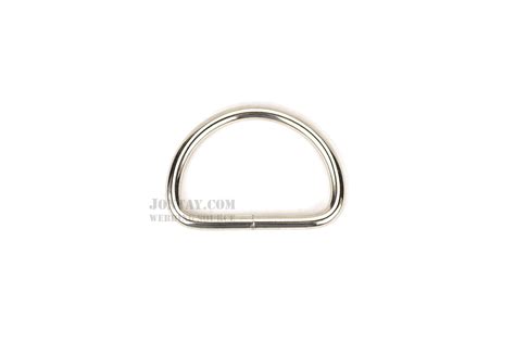 Metal Nickel Plated D Rings 2 Gauge Welded 2 Inch Wide Silver Sold In