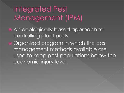 Ppt Integrated Pest Management Powerpoint Presentation Free Download Id1568855