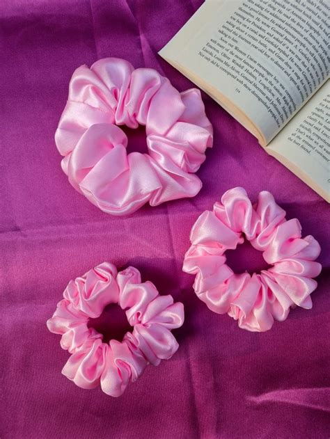 💖 Blush Pink Scrunchie 💖 Adoorestore Scrunchie In 2024 Handmade Scrunchie Hair Tie