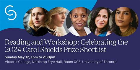 Reading And Workshop Celebrating The 2024 Carol Shields Prize