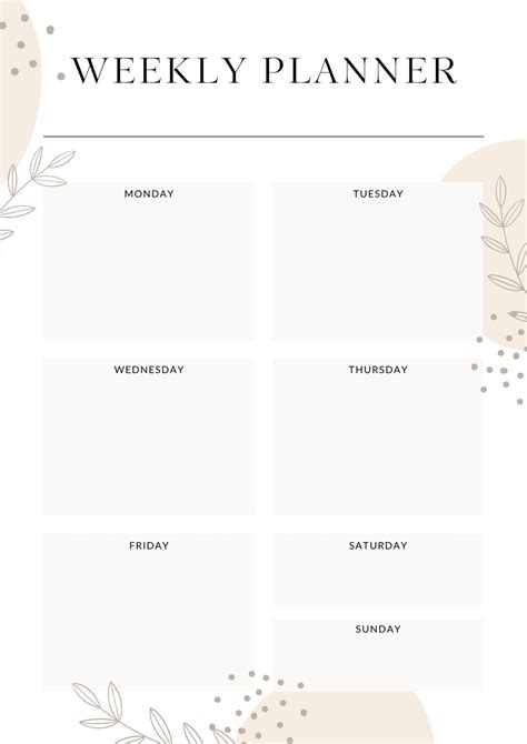 Free And Customizable Weekly Planner Templates Canva Atelier Yuwa Ciao Jp