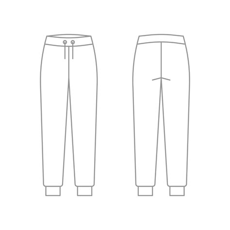 Pantalons De Jogging Pantalons De Sport Dessin Technique De Pantalons