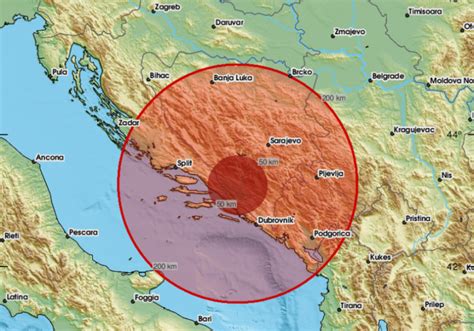 Potres pogodio Jadransko more osjetio se i u Hrvatskoj Hrvatska uživo