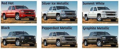 Chevy Silverado Color Options